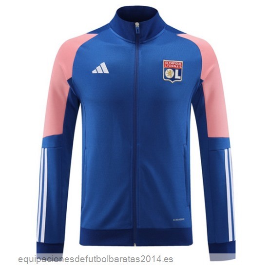 Nuevo Ropa Deportiva Con Cremallera Larga Lyon 23/24 Azul Rosa Baratas